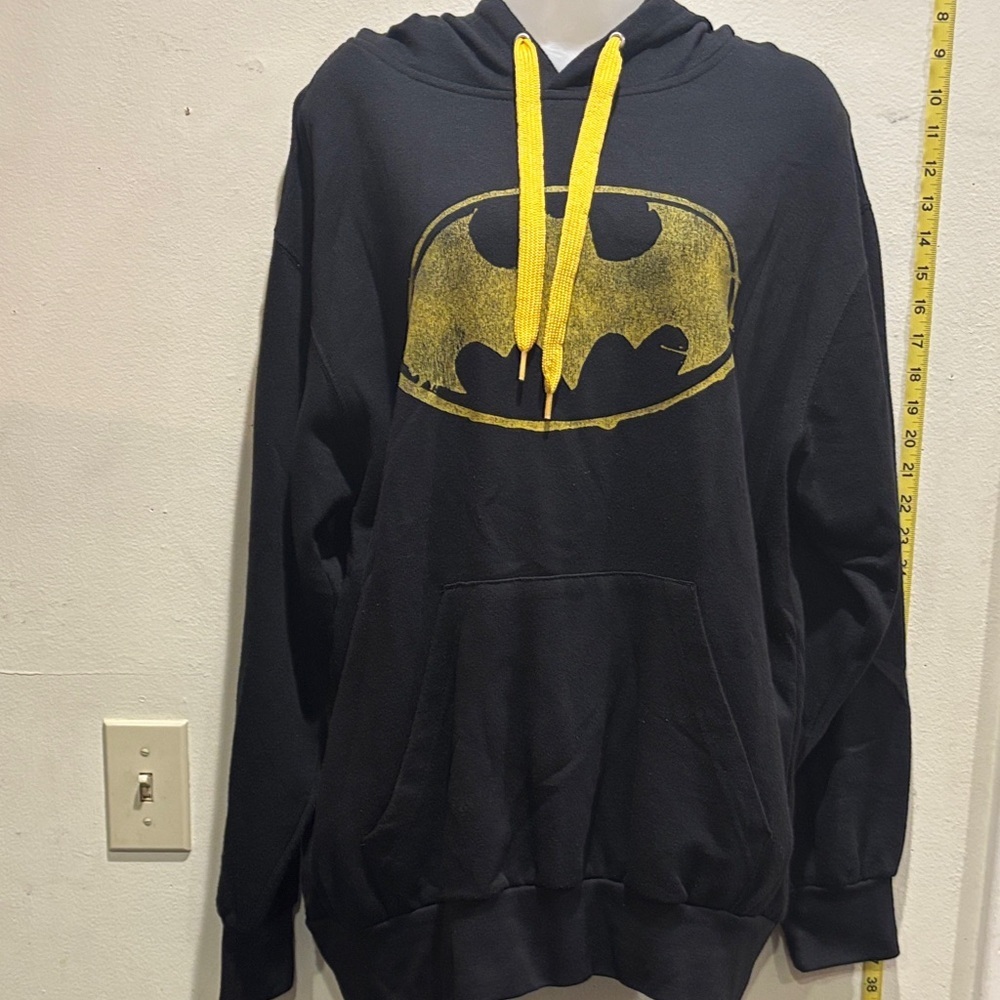 Six Flags Black and Yellow Graphic Hoodie